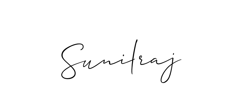 You should practise on your own different ways (Allison_Script) to write your name (Sunilraj) in signature. don't let someone else do it for you. Sunilraj signature style 2 images and pictures png