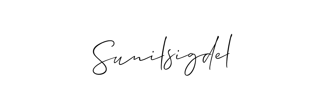 Best and Professional Signature Style for Sunilsigdel. Allison_Script Best Signature Style Collection. Sunilsigdel signature style 2 images and pictures png
