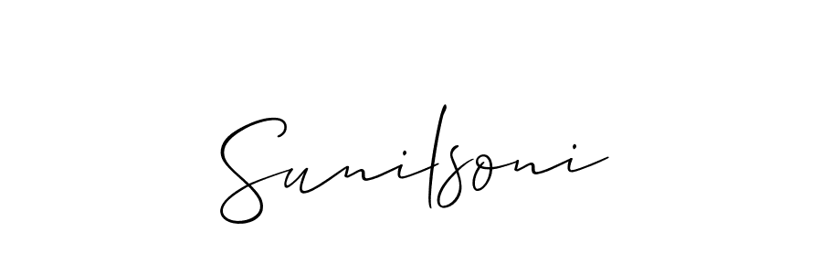 Once you've used our free online signature maker to create your best signature Allison_Script style, it's time to enjoy all of the benefits that Sunilsoni name signing documents. Sunilsoni signature style 2 images and pictures png