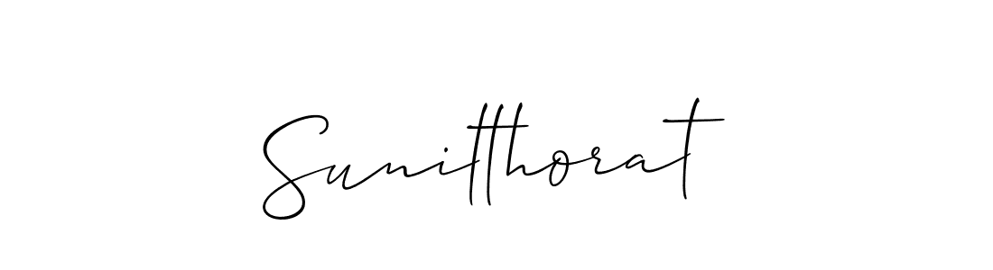 Allison_Script is a professional signature style that is perfect for those who want to add a touch of class to their signature. It is also a great choice for those who want to make their signature more unique. Get Sunilthorat name to fancy signature for free. Sunilthorat signature style 2 images and pictures png