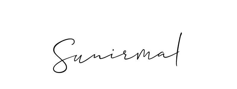 if you are searching for the best signature style for your name Sunirmal. so please give up your signature search. here we have designed multiple signature styles  using Allison_Script. Sunirmal signature style 2 images and pictures png