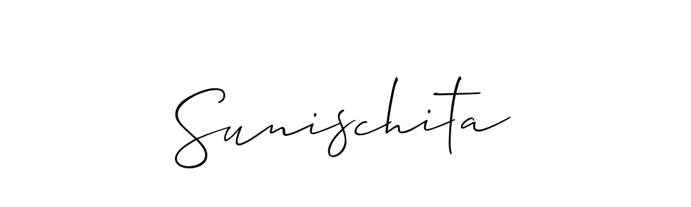 How to Draw Sunischita signature style? Allison_Script is a latest design signature styles for name Sunischita. Sunischita signature style 2 images and pictures png