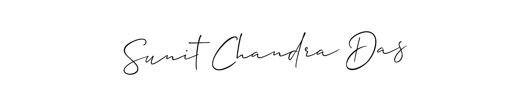 Also we have Sunit Chandra Das name is the best signature style. Create professional handwritten signature collection using Allison_Script autograph style. Sunit Chandra Das signature style 2 images and pictures png