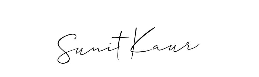 Allison_Script is a professional signature style that is perfect for those who want to add a touch of class to their signature. It is also a great choice for those who want to make their signature more unique. Get Sunit Kaur name to fancy signature for free. Sunit Kaur signature style 2 images and pictures png