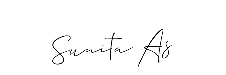 Make a beautiful signature design for name Sunita As. Use this online signature maker to create a handwritten signature for free. Sunita As signature style 2 images and pictures png