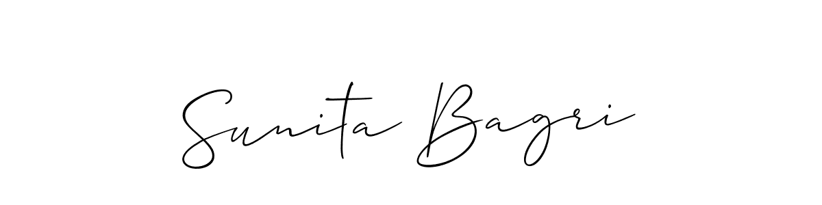 How to Draw Sunita Bagri signature style? Allison_Script is a latest design signature styles for name Sunita Bagri. Sunita Bagri signature style 2 images and pictures png