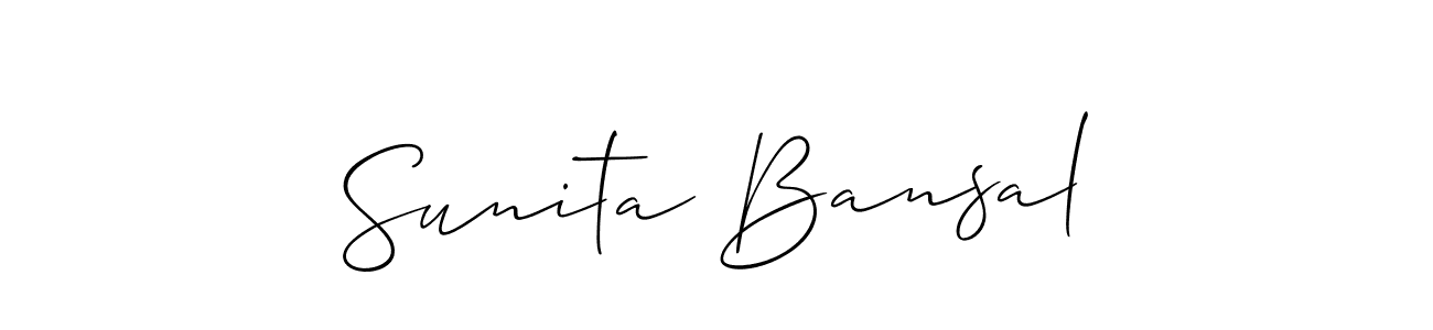Check out images of Autograph of Sunita Bansal name. Actor Sunita Bansal Signature Style. Allison_Script is a professional sign style online. Sunita Bansal signature style 2 images and pictures png