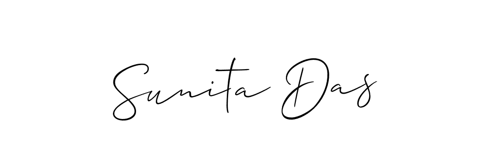 Allison_Script is a professional signature style that is perfect for those who want to add a touch of class to their signature. It is also a great choice for those who want to make their signature more unique. Get Sunita Das name to fancy signature for free. Sunita Das signature style 2 images and pictures png