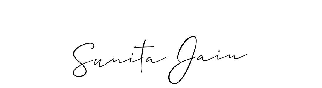 Make a beautiful signature design for name Sunita Jain. Use this online signature maker to create a handwritten signature for free. Sunita Jain signature style 2 images and pictures png