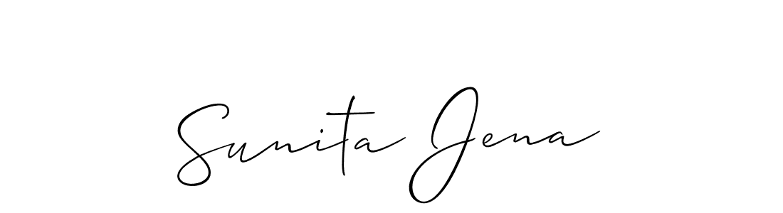 How to Draw Sunita Jena signature style? Allison_Script is a latest design signature styles for name Sunita Jena. Sunita Jena signature style 2 images and pictures png