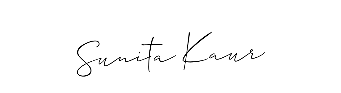 if you are searching for the best signature style for your name Sunita Kaur. so please give up your signature search. here we have designed multiple signature styles  using Allison_Script. Sunita Kaur signature style 2 images and pictures png