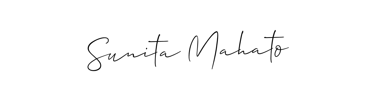 Make a beautiful signature design for name Sunita Mahato. Use this online signature maker to create a handwritten signature for free. Sunita Mahato signature style 2 images and pictures png