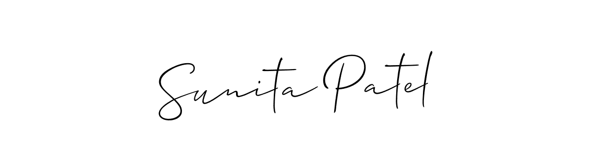 It looks lik you need a new signature style for name Sunita Patel. Design unique handwritten (Allison_Script) signature with our free signature maker in just a few clicks. Sunita Patel signature style 2 images and pictures png