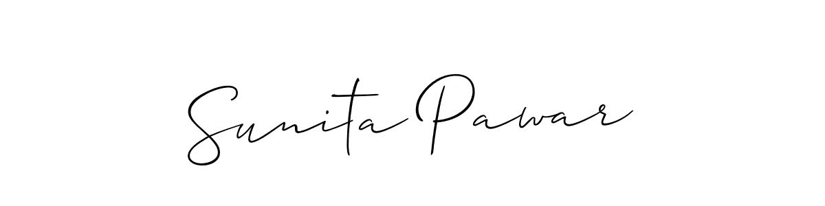 Make a short Sunita Pawar signature style. Manage your documents anywhere anytime using Allison_Script. Create and add eSignatures, submit forms, share and send files easily. Sunita Pawar signature style 2 images and pictures png