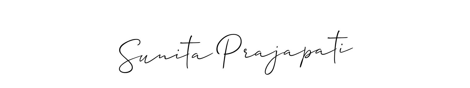 See photos of Sunita Prajapati official signature by Spectra . Check more albums & portfolios. Read reviews & check more about Allison_Script font. Sunita Prajapati signature style 2 images and pictures png