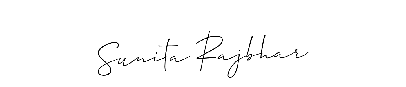 How to Draw Sunita Rajbhar signature style? Allison_Script is a latest design signature styles for name Sunita Rajbhar. Sunita Rajbhar signature style 2 images and pictures png