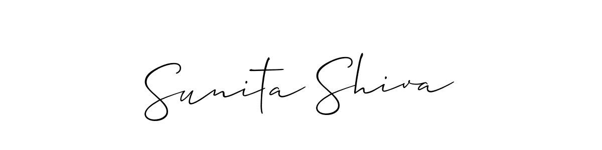 Make a beautiful signature design for name Sunita Shiva. Use this online signature maker to create a handwritten signature for free. Sunita Shiva signature style 2 images and pictures png