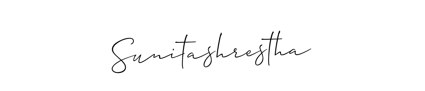 Once you've used our free online signature maker to create your best signature Allison_Script style, it's time to enjoy all of the benefits that Sunitashrestha name signing documents. Sunitashrestha signature style 2 images and pictures png