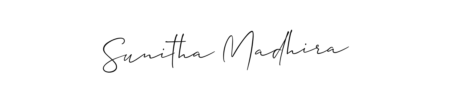 How to Draw Sunitha Madhira signature style? Allison_Script is a latest design signature styles for name Sunitha Madhira. Sunitha Madhira signature style 2 images and pictures png