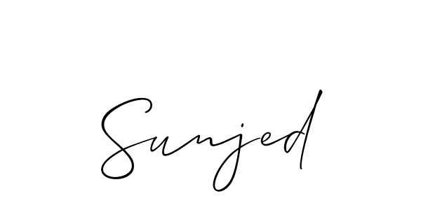 Similarly Allison_Script is the best handwritten signature design. Signature creator online .You can use it as an online autograph creator for name Sunjed. Sunjed signature style 2 images and pictures png