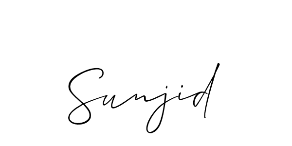 Check out images of Autograph of Sunjid name. Actor Sunjid Signature Style. Allison_Script is a professional sign style online. Sunjid signature style 2 images and pictures png