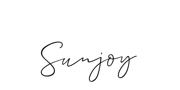 Design your own signature with our free online signature maker. With this signature software, you can create a handwritten (Allison_Script) signature for name Sunjoy. Sunjoy signature style 2 images and pictures png