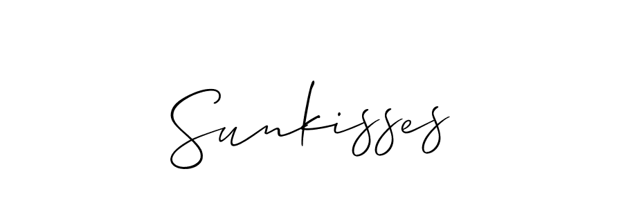 You should practise on your own different ways (Allison_Script) to write your name (Sunkisses) in signature. don't let someone else do it for you. Sunkisses signature style 2 images and pictures png