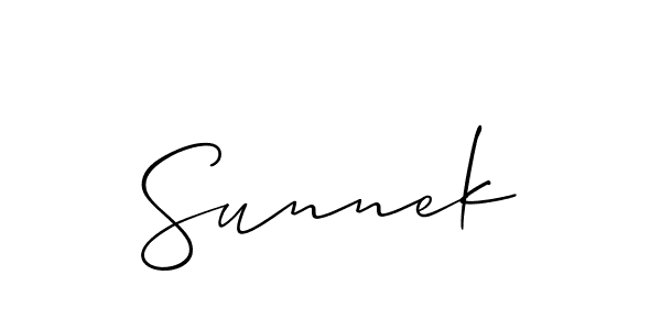 Here are the top 10 professional signature styles for the name Sunnek. These are the best autograph styles you can use for your name. Sunnek signature style 2 images and pictures png