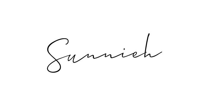 if you are searching for the best signature style for your name Sunnieh. so please give up your signature search. here we have designed multiple signature styles  using Allison_Script. Sunnieh signature style 2 images and pictures png