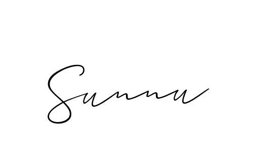 You should practise on your own different ways (Allison_Script) to write your name (Sunnu) in signature. don't let someone else do it for you. Sunnu signature style 2 images and pictures png