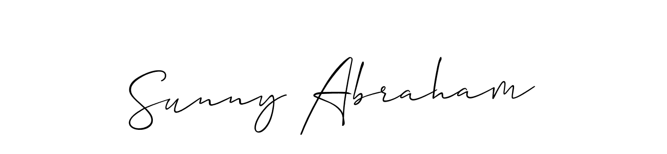 How to Draw Sunny Abraham signature style? Allison_Script is a latest design signature styles for name Sunny Abraham. Sunny Abraham signature style 2 images and pictures png