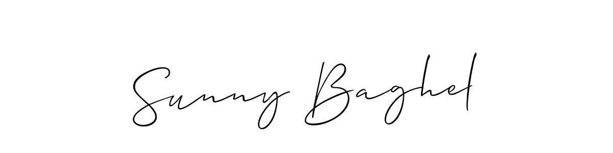 The best way (Allison_Script) to make a short signature is to pick only two or three words in your name. The name Sunny Baghel include a total of six letters. For converting this name. Sunny Baghel signature style 2 images and pictures png