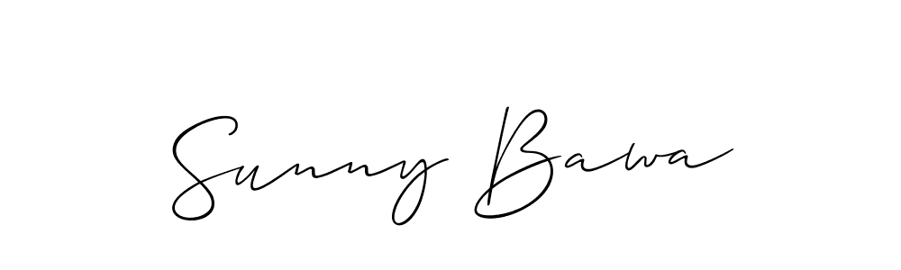 Make a short Sunny Bawa signature style. Manage your documents anywhere anytime using Allison_Script. Create and add eSignatures, submit forms, share and send files easily. Sunny Bawa signature style 2 images and pictures png