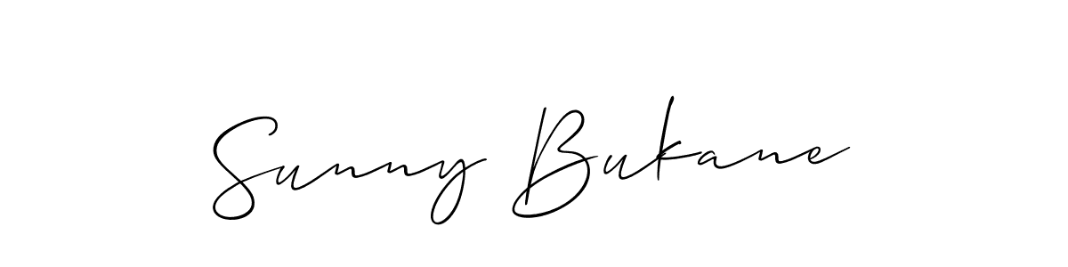 Use a signature maker to create a handwritten signature online. With this signature software, you can design (Allison_Script) your own signature for name Sunny Bukane. Sunny Bukane signature style 2 images and pictures png