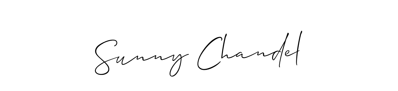 Make a beautiful signature design for name Sunny Chandel. Use this online signature maker to create a handwritten signature for free. Sunny Chandel signature style 2 images and pictures png