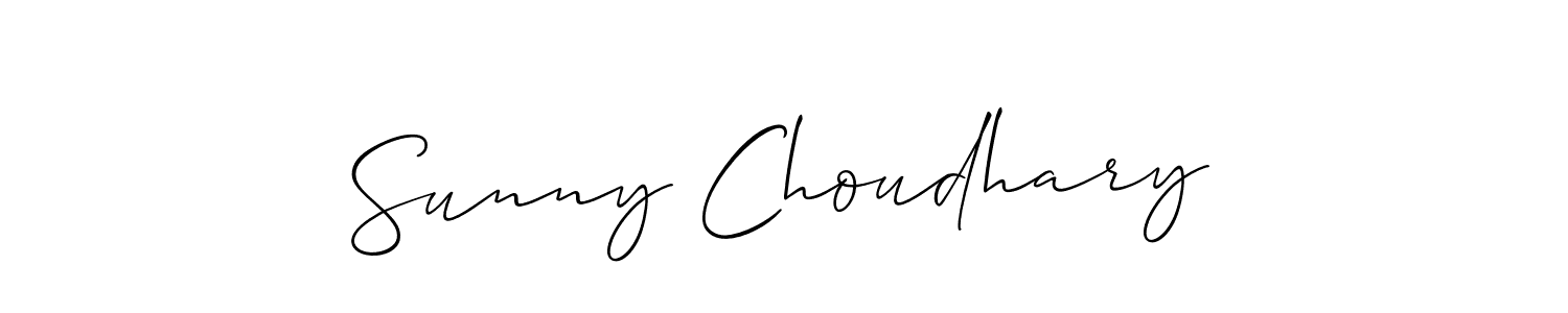 Use a signature maker to create a handwritten signature online. With this signature software, you can design (Allison_Script) your own signature for name Sunny Choudhary. Sunny Choudhary signature style 2 images and pictures png