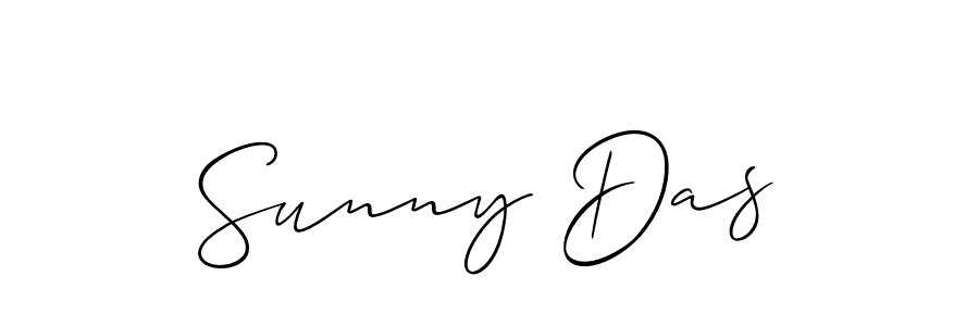 How to make Sunny Das name signature. Use Allison_Script style for creating short signs online. This is the latest handwritten sign. Sunny Das signature style 2 images and pictures png