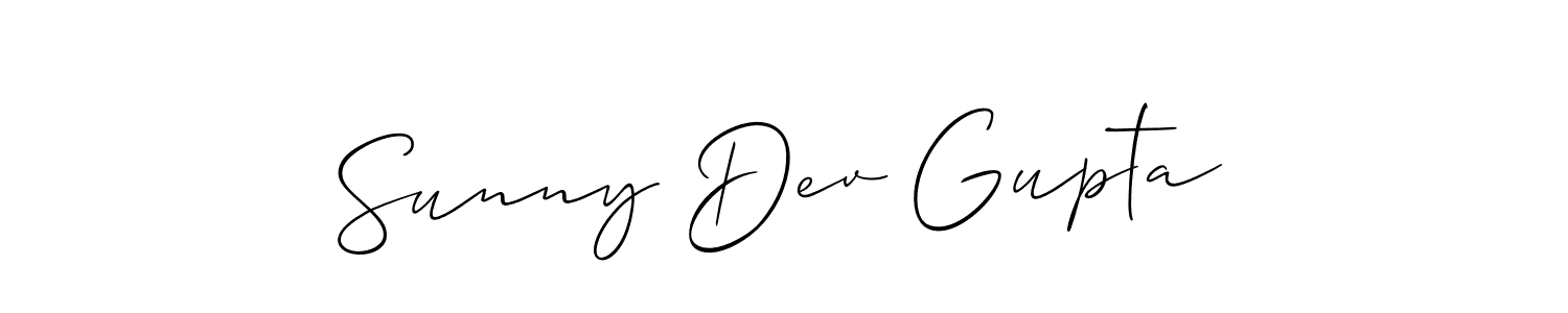 Similarly Allison_Script is the best handwritten signature design. Signature creator online .You can use it as an online autograph creator for name Sunny Dev Gupta. Sunny Dev Gupta signature style 2 images and pictures png