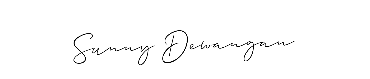 Similarly Allison_Script is the best handwritten signature design. Signature creator online .You can use it as an online autograph creator for name Sunny Dewangan. Sunny Dewangan signature style 2 images and pictures png