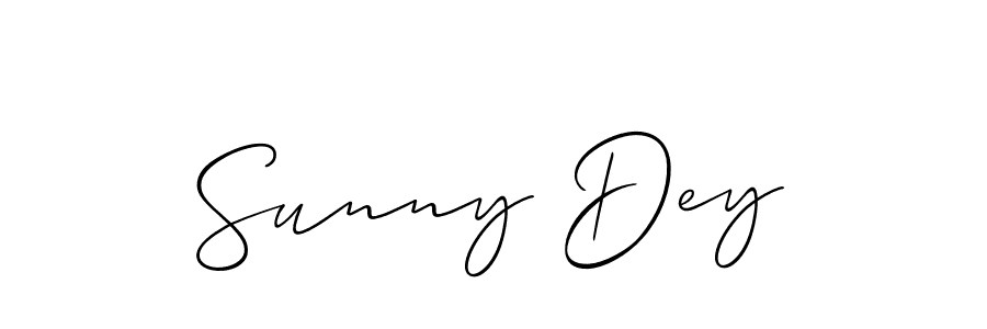 Sunny Dey stylish signature style. Best Handwritten Sign (Allison_Script) for my name. Handwritten Signature Collection Ideas for my name Sunny Dey. Sunny Dey signature style 2 images and pictures png