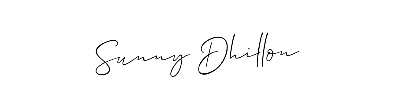 You should practise on your own different ways (Allison_Script) to write your name (Sunny Dhillon) in signature. don't let someone else do it for you. Sunny Dhillon signature style 2 images and pictures png