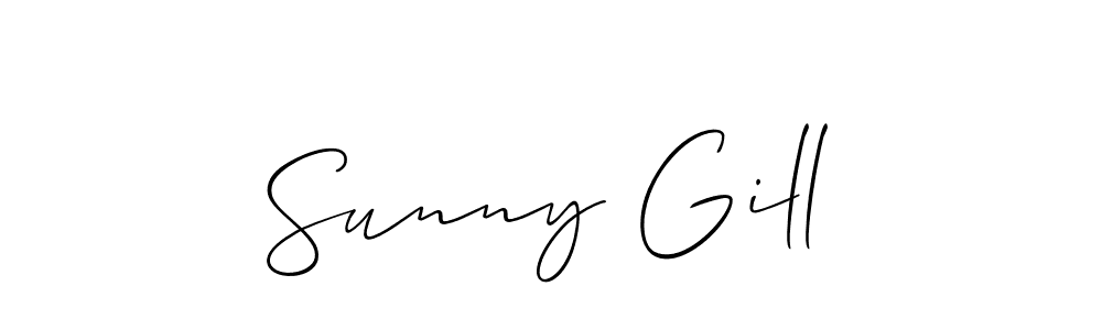 Make a beautiful signature design for name Sunny Gill. Use this online signature maker to create a handwritten signature for free. Sunny Gill signature style 2 images and pictures png