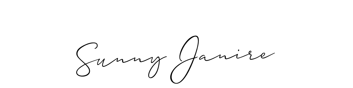 Also You can easily find your signature by using the search form. We will create Sunny Janire name handwritten signature images for you free of cost using Allison_Script sign style. Sunny Janire signature style 2 images and pictures png