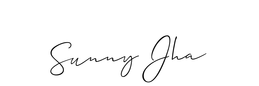 How to Draw Sunny Jha signature style? Allison_Script is a latest design signature styles for name Sunny Jha. Sunny Jha signature style 2 images and pictures png