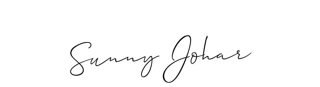 Sunny Johar stylish signature style. Best Handwritten Sign (Allison_Script) for my name. Handwritten Signature Collection Ideas for my name Sunny Johar. Sunny Johar signature style 2 images and pictures png