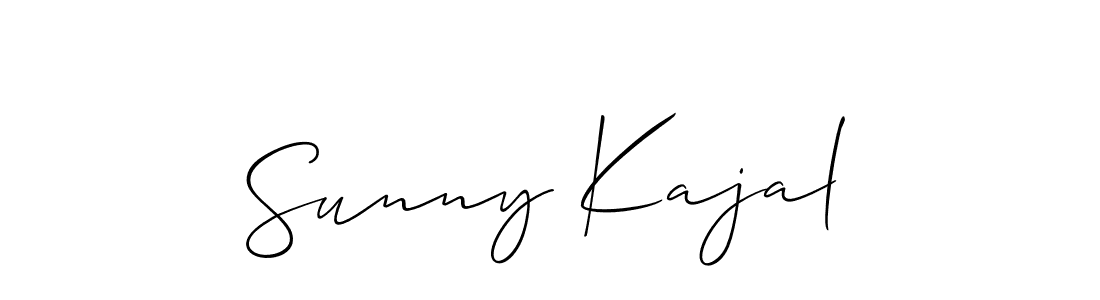 This is the best signature style for the Sunny Kajal name. Also you like these signature font (Allison_Script). Mix name signature. Sunny Kajal signature style 2 images and pictures png