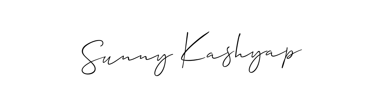 Also we have Sunny Kashyap name is the best signature style. Create professional handwritten signature collection using Allison_Script autograph style. Sunny Kashyap signature style 2 images and pictures png