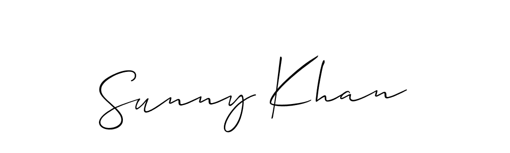 It looks lik you need a new signature style for name Sunny Khan. Design unique handwritten (Allison_Script) signature with our free signature maker in just a few clicks. Sunny Khan signature style 2 images and pictures png