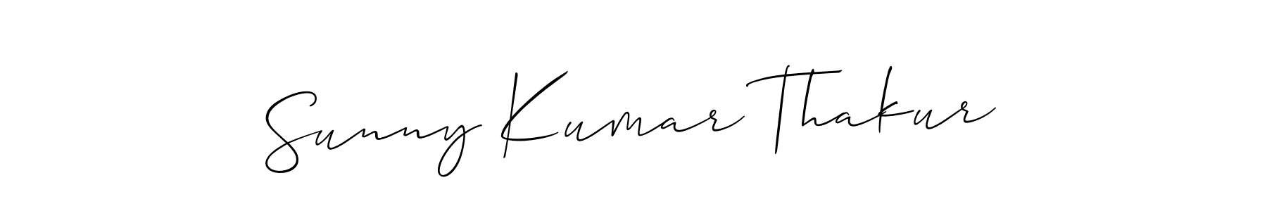 How to make Sunny Kumar Thakur signature? Allison_Script is a professional autograph style. Create handwritten signature for Sunny Kumar Thakur name. Sunny Kumar Thakur signature style 2 images and pictures png