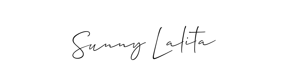 How to Draw Sunny Lalita signature style? Allison_Script is a latest design signature styles for name Sunny Lalita. Sunny Lalita signature style 2 images and pictures png